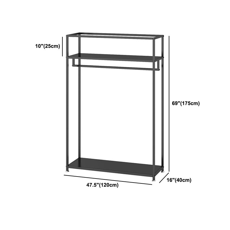 Simple Hall Tree Entryway Metal Black Hall Stand Steady Hall Stand