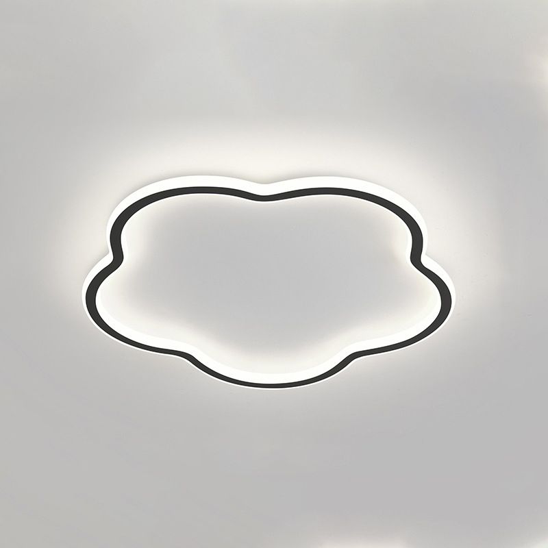 Modern Creative LED Flush Mount Cloud Shape Acrylic Ceiling Fixture for Bedroom