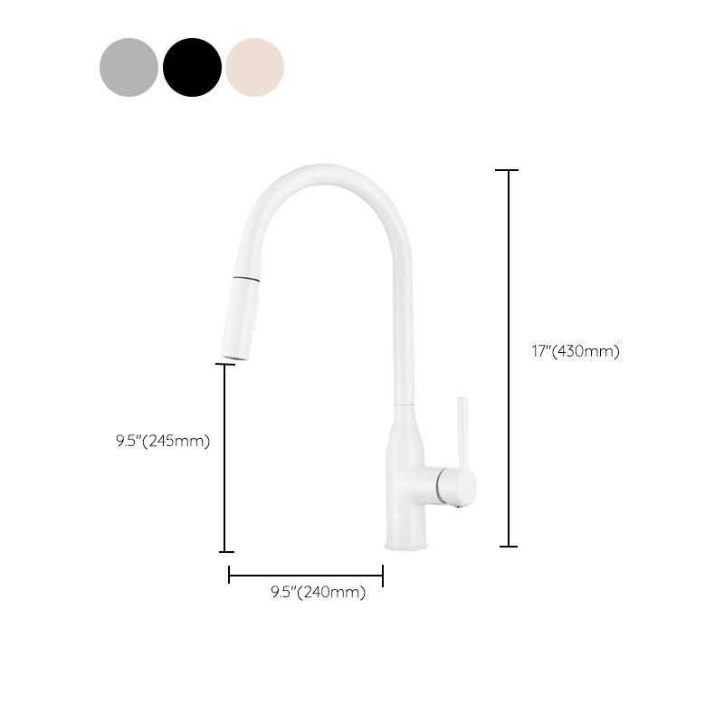 Modern Standard Kitchen Faucet Gooseneck Kitchen Faucet with One Handle