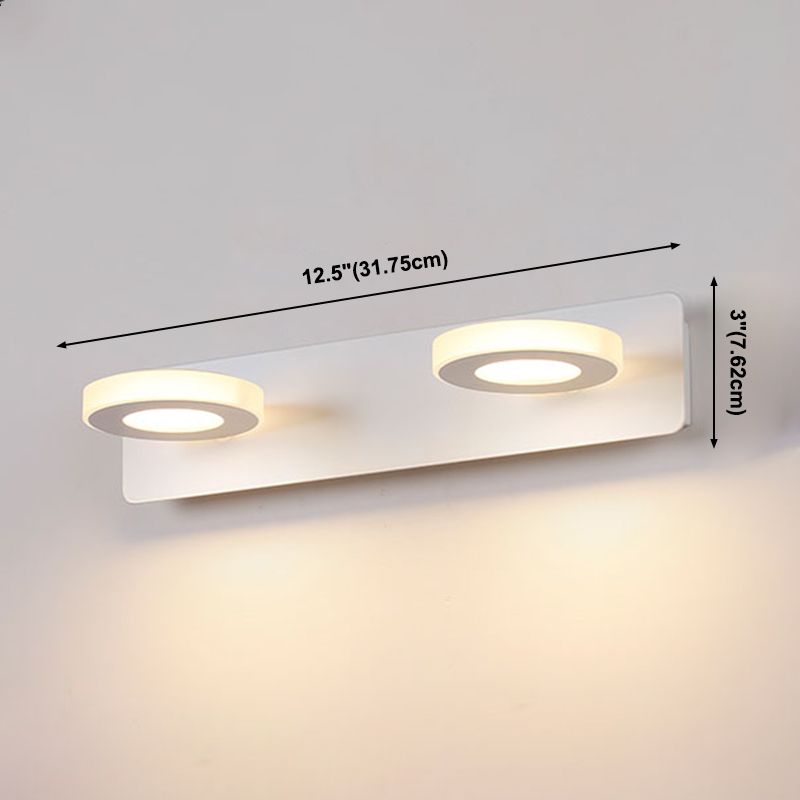 Luz de espejo múltiple estilo moderno de tocador de estilo simple para el baño