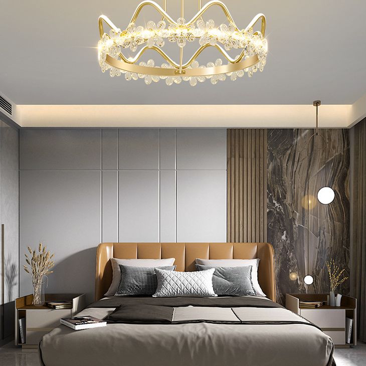 Gold Circular LED Ceiling Accesor