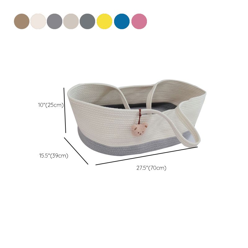 Fabric Crib Cradle Oval Folding Moses Basket for Newborn and Baby