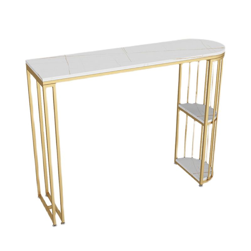 Traditional Luxury Bar Table Rectangle Bar Table with Sled Base