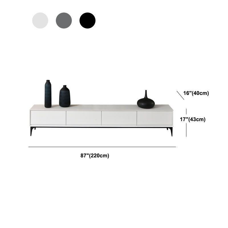 Contemporary Media Console 3/4 Drawers Media Console TV Stand