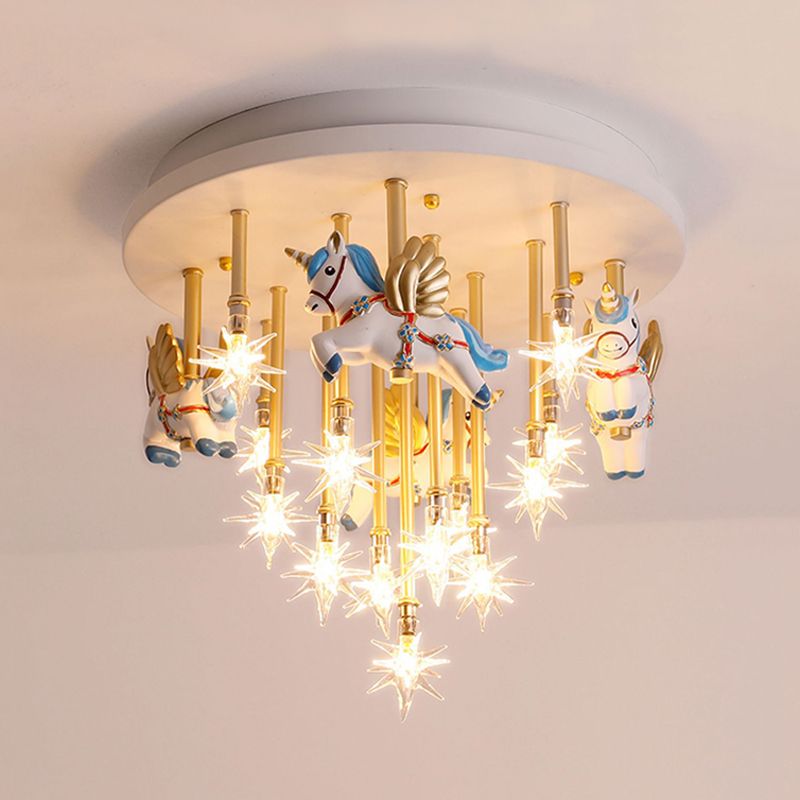 Nordic Ceiling Lamp Lovely Flush Mount Light Fixture for Kids' Room