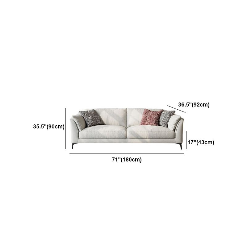 Contemporary Cushions Standard Pillow Top Arm Stationary Sofa