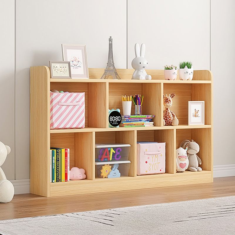 Scandinavian Wood Storage Bookcase Freestanding Book Shelf in Pine