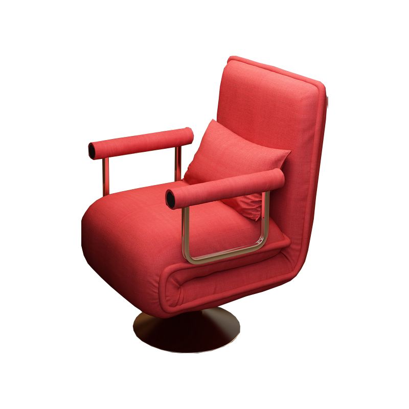 Modern Swivel Standard Recliner Solid Color Recliner Chair with Pillow