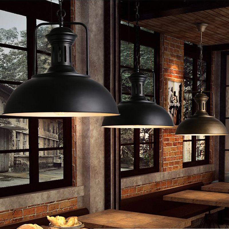 Pendant Lighting Fixture Farm Style Swivel Joint Metal Commercial Pendant Lighting