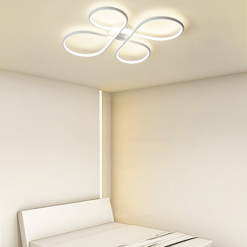 Contemporary Flush Mount Lighting LED White Ceiling Light for Room Foyer