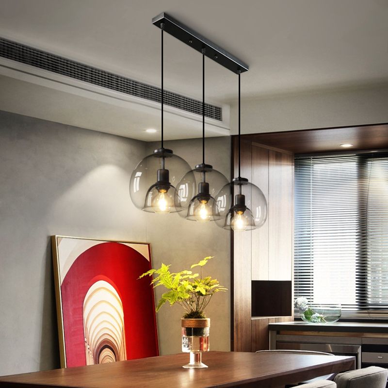 Modern Style Spherical Shape Pendant Lighting Glass Pendant Light for Bedroom