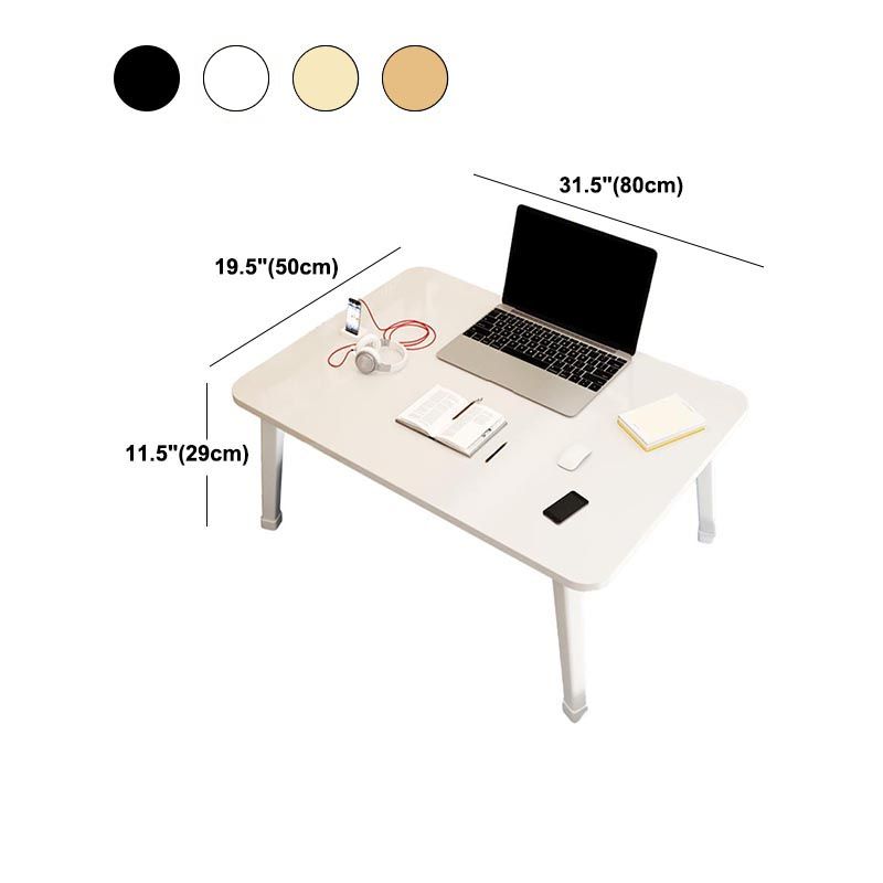 Modern Metal Office Desk White Rectangular Writing Desk for Home