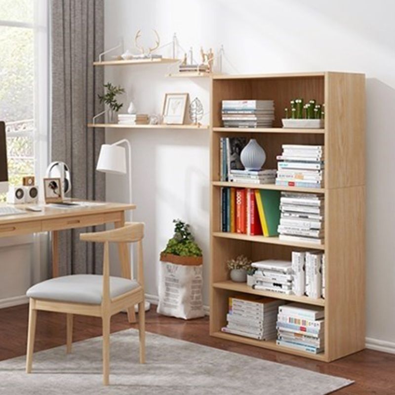 Modern Vertical Standard Bookcase Manufactured Wood Bookshelf for Home