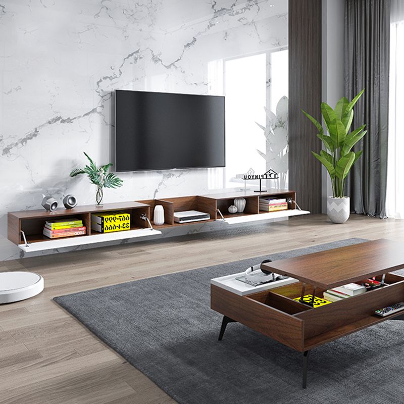 Contemporary TV Media Stand Wooden TV Stand Console for Living Room