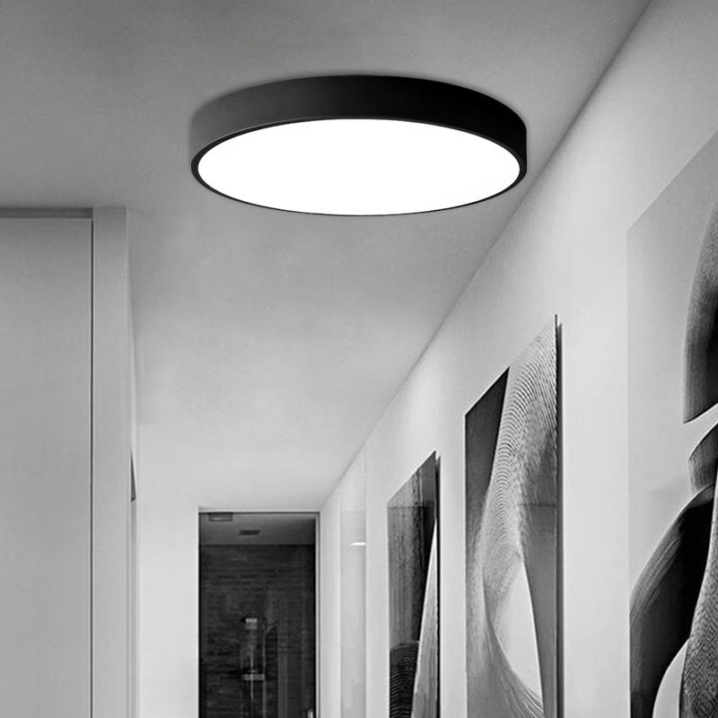 Nordic Acryl Ronde Plafond Licht Smeedijzeren Slaapkamer Flush Mount Plafond Licht