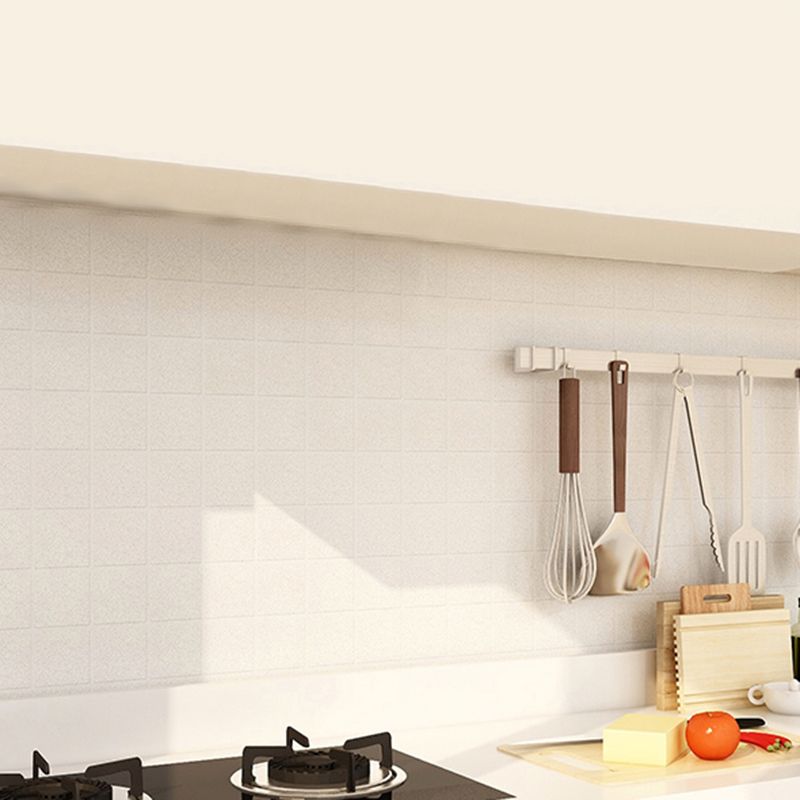 Modern Mosaic Tile Smooth Peel & Stick Backsplash Wallpaper for Kitchen