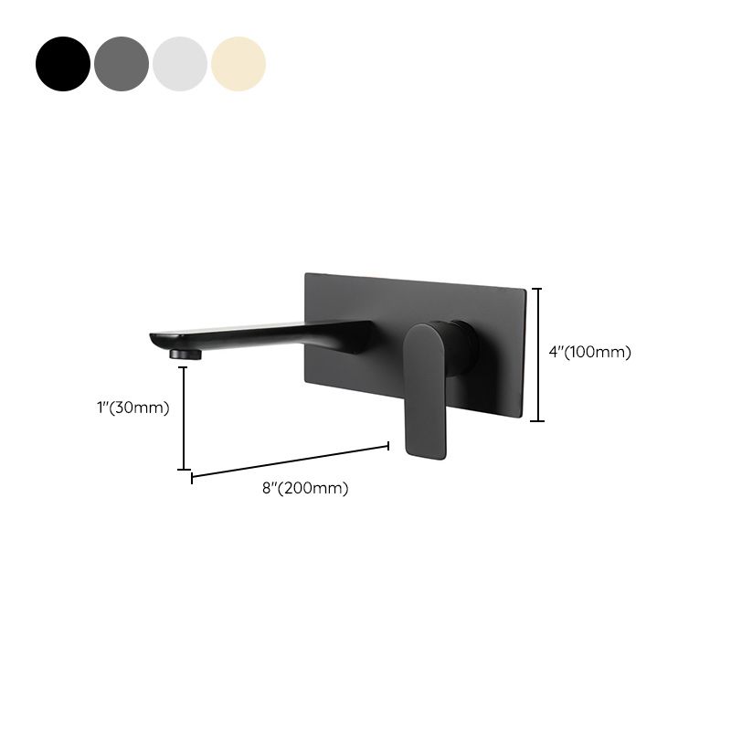 Contemporary Style Faucets Wall Mounted Faucets with Lever Handles