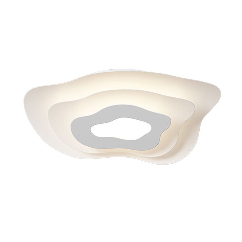 Modern White Ceiling Light LED Flush Mount Lighting for Bathroom