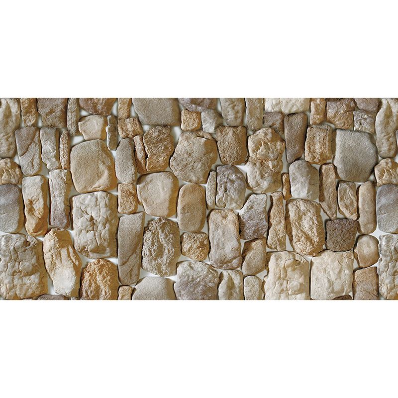 Pebblestone Adhesive Wallpaper Roll in Brown Industrial Wall Art for Living Room