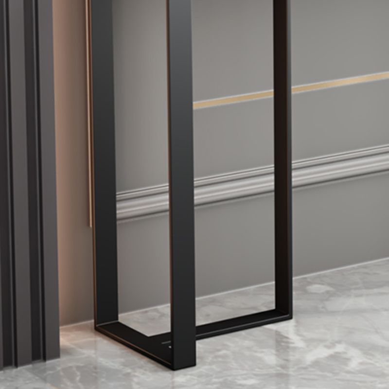 Contemporary Slate Rectangle Stain Resistant 4 Legs Console Table