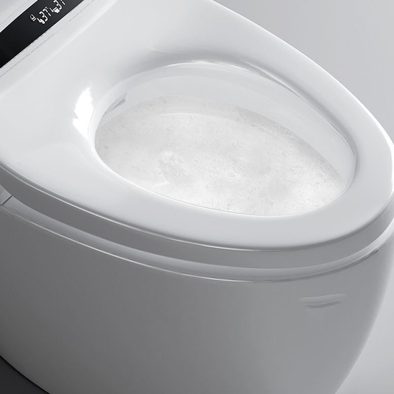Simple White Temperature Control Bidet Elongated Toilet Seat Bidet with Heated Seat