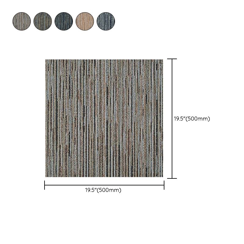 Carpet Tile Non-Skid Fade Resistant Loose Lay Carpet Tile Living Room