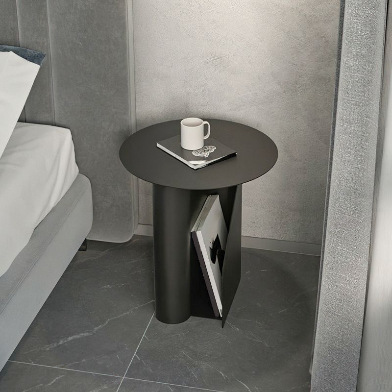 Metal Bed Nightstand Contemporary Bedside Cabinet for Bedroom