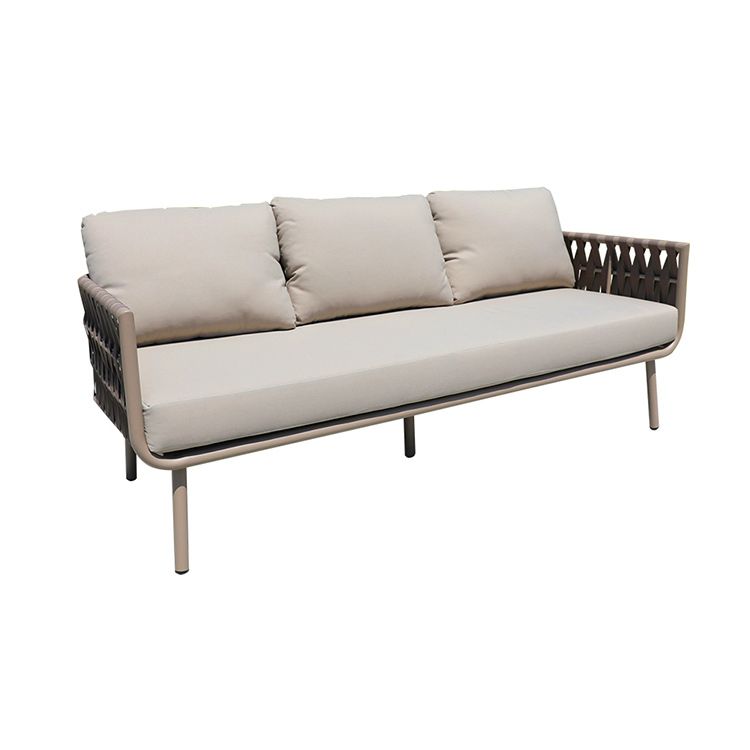 Minimalistic Metal Outdoor Patio Fade Resistant Sofa Patio Sofa with Cushions