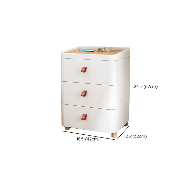 Scandinavian Kids Dressers White Dresser for Kids with Drawers