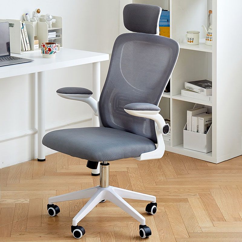 Modern Desk Chair Removable Arms Adjustable Seat Height Office Chair with Wheels