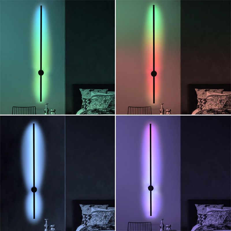 Thin-Line Metal Wall Lighting Fixtures Modern Wall Mounted Light Fixture for Bedroom