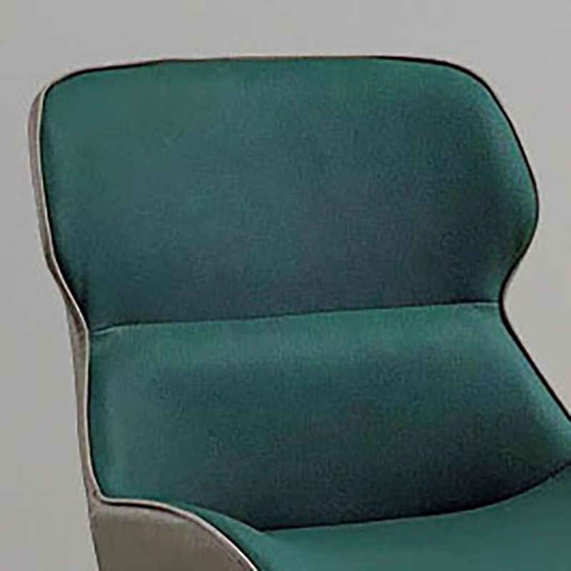 Industrial Design Armless Faux Leather Side Chair Wingback Side Chair