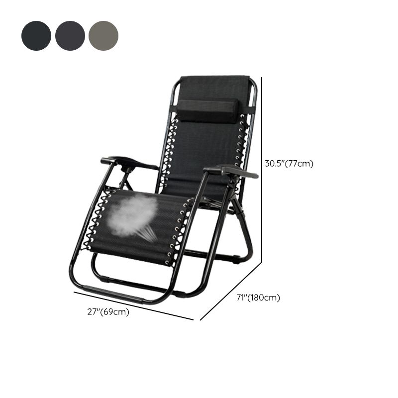 Metal Single Ergonimic Recliner with Arm Contemporary Standard (No Motion)