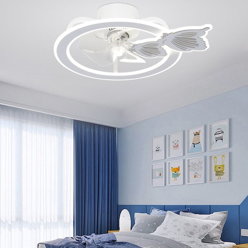 Kids Lovely LED Plafait Ventils de plafond forgé de fentual de plafond circulaire avec une teinte acrylique