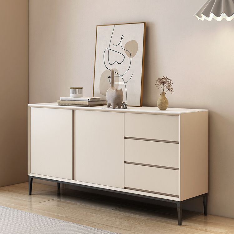 3-Drawer Sideboard Buffet Manufactured Wood Modern Style Sideboard Buffet