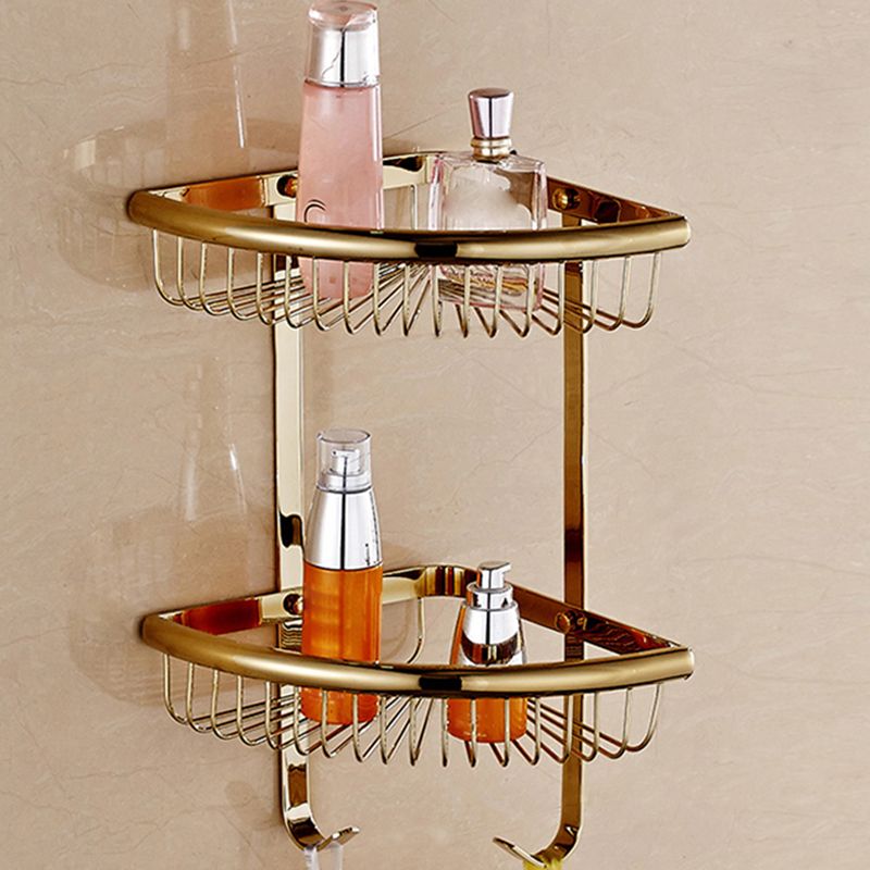 Traditional Style Golden Bathroom Accessory as Individual or as a Set