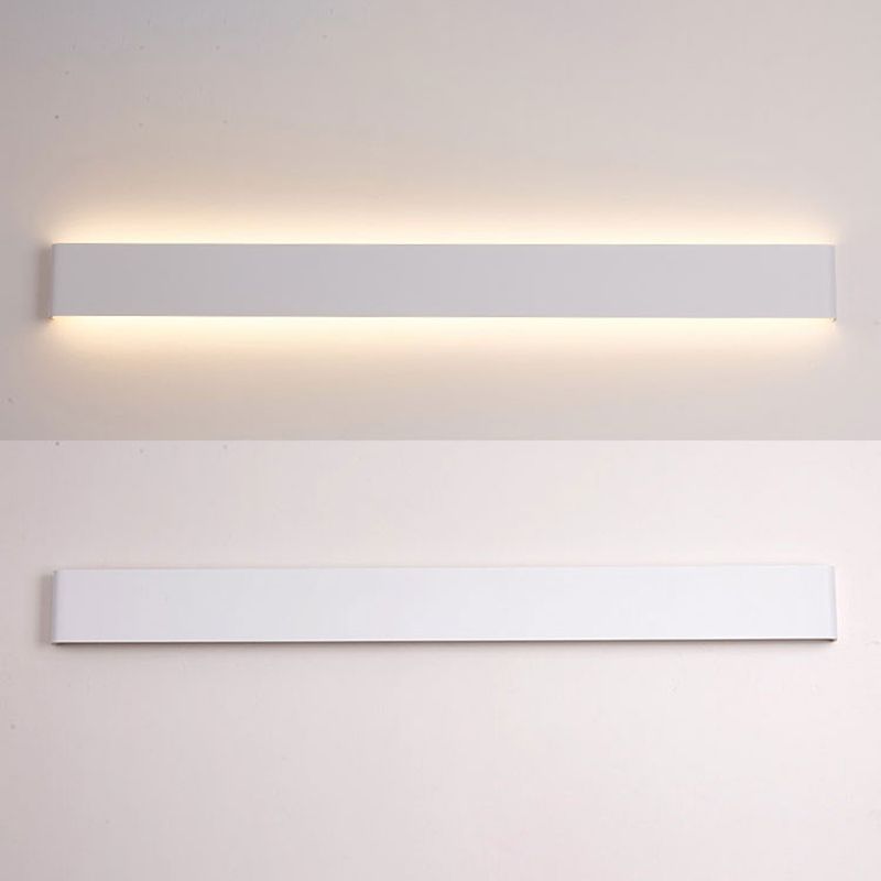 Modern Minimalist Rectangular Wall Mounted Vanity Lights Metal Vanity Wall Light Fixtures for Bathroom