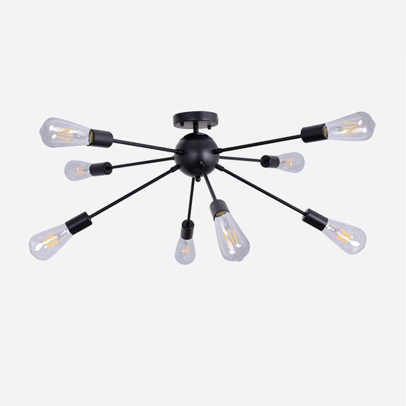 Modern Flush Mount Ceiling Fixture 8 Lights Flush Ceiling Lights for Dining Room