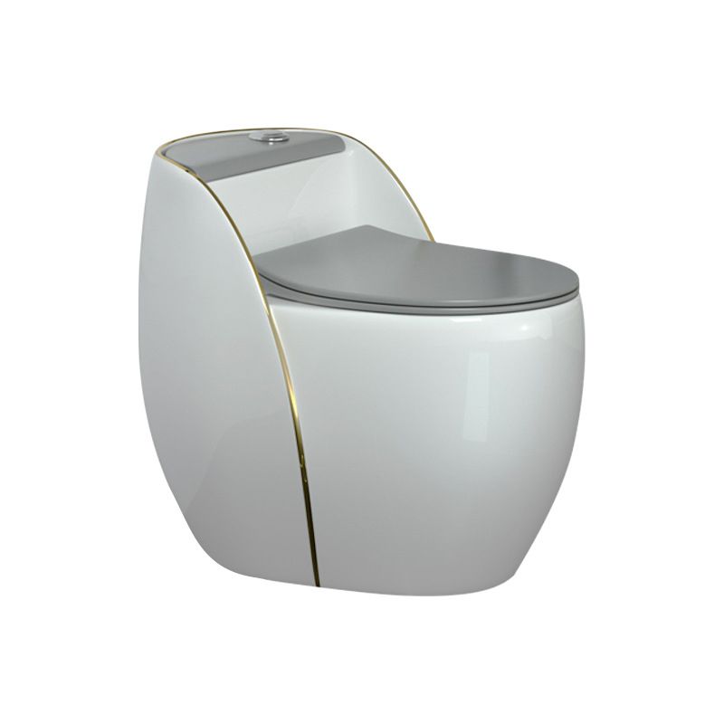 Contemporary Siphon Jet Flush Toilet Floor Mounted Urine Toilet for Bathroom