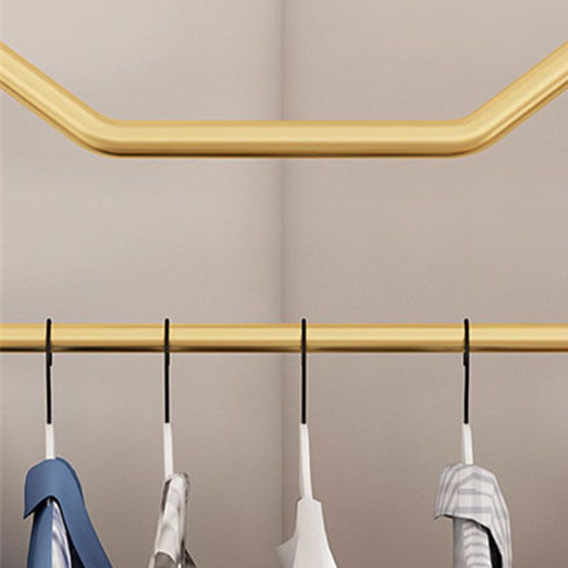 Modern Style Solid Color Coat Rack Metal Frame Coat Hanger for Bedroom