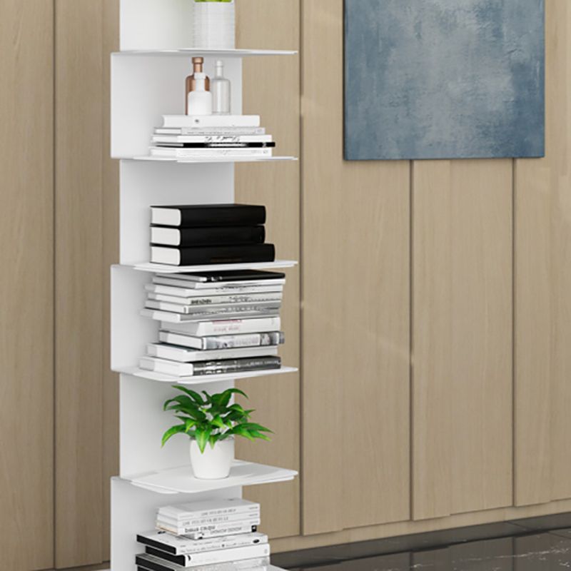 Modern Style Bookcase Metal Closed Back Bookshelf for Home Office