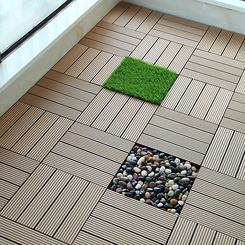 Rectangle Engineered Floor Tile Water Resistant Parquet Wooden Floor for Balcony