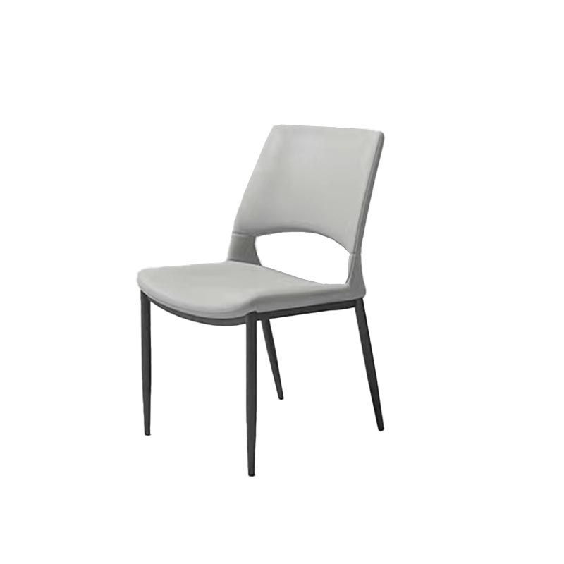 Armless Dining Chairs Contemporary Open Back Dining Side Upholstered Furniture