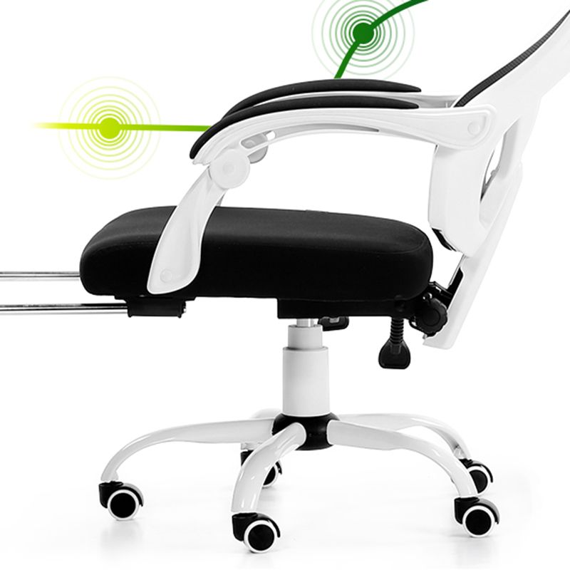 Padded Arms Office Chair Tilt Mechanism No Distressing Ergonomic Desk Chair with Wheels