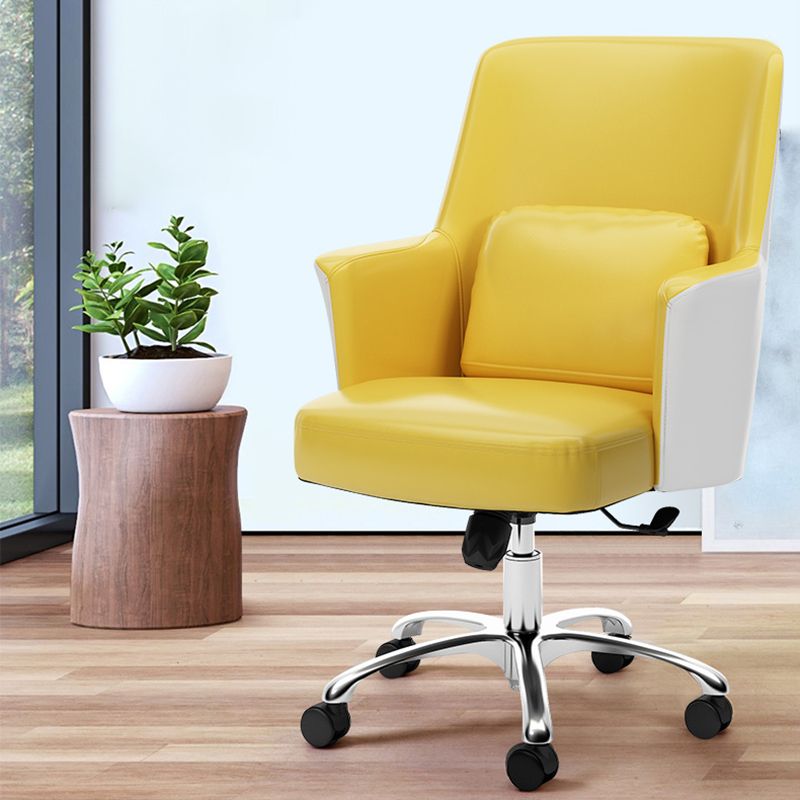 Modern Office Chair Adjustable Seat Height Pillow Included Desk Chair