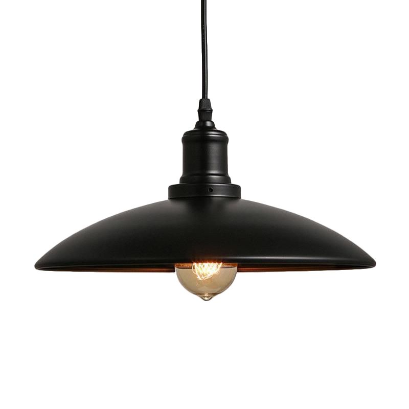 Farmale leggero in metallo a forma di cupola a forma di pianta da pranzo a 1 luce kit lampada sospesa