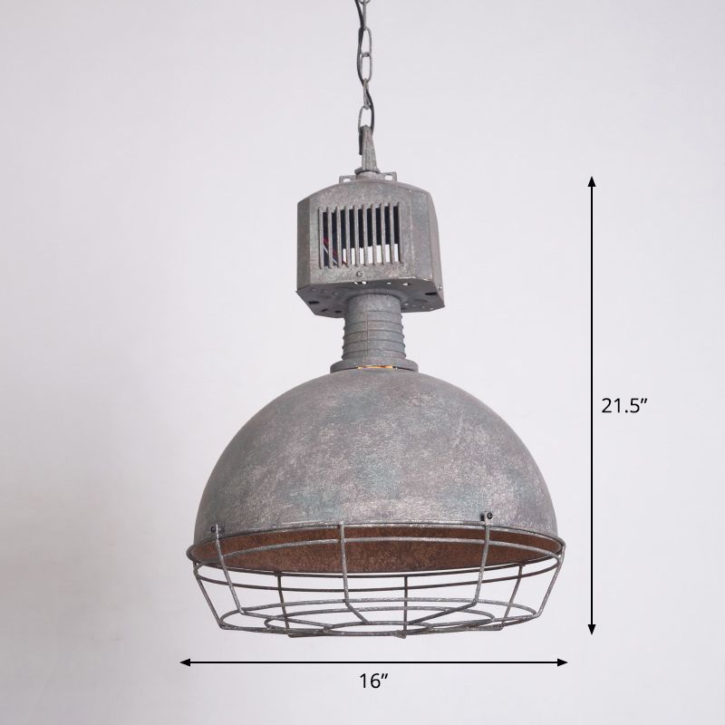 Illuminazione a sospensione ombreggiata in metallo industriale lampada a soffitto a sospensione per bistrot