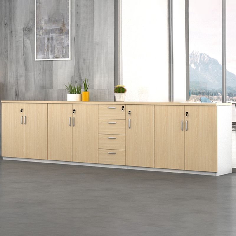 Modern Wood Cabinet Locking Drawers and Storage Lateral File Cabinet