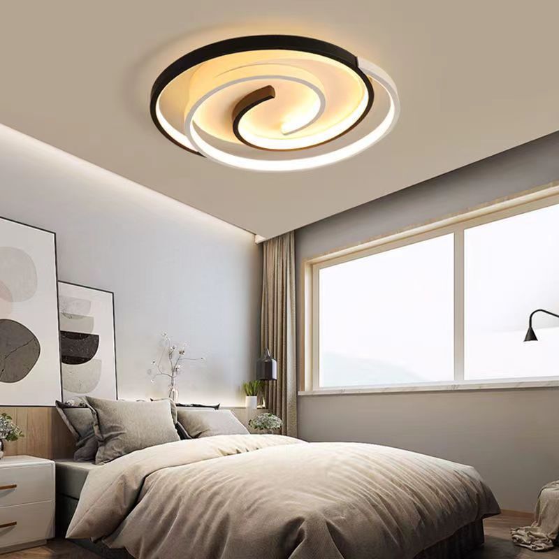 Geometric Flush Mount Lighting Modern Metal Flush Pendant Light