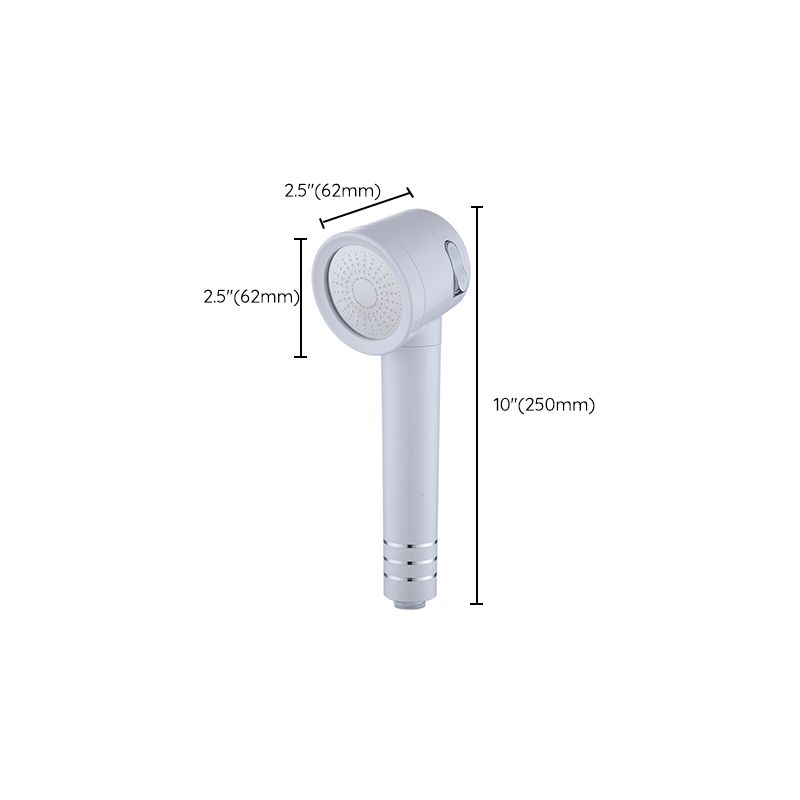 Contemporary Shower Head Combo White Adjustable Handheld Shower Head